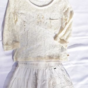 Brand New HOLLISTER 2-pc Set in White (XS-S)